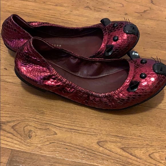 Marc jacobs burgundy mouse shoes size 35 - Picture 3 of 4